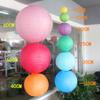 Lanterna de Casamento Decoração Suspensa Feita à Mão DIY Dobrável Abajur Festival da Primavera Festival do Meio-Outono Festival da Lanterna Decoração Lanterna de Papel Colorido Japonês