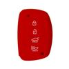 Adecuado para la moderna funda de silicona para llave inteligente de 4 llaves Sonata I40, funda para llave con pegamento suave, funda para dispositivo antirrobo para control remoto de automóvil.