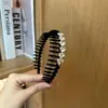 Diadema Nueva Estilo con Dientes Flocado Celebridad de Internet Flequillo Cabello Roto Adorno para el Cabello Moda Accesorios para el Cabello Lavado de Cara Antihumedad Diadema de Onda Joyería