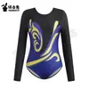 Ropa Deportiva Transfronteriza para Niñas Verano Nuevo Alta Elasticidad Estampada Incrustaciones de Imitación de Diamante Monos de Manga Larga Ropa de Gimnasia Europea y Americana