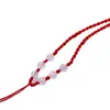 Venta Directa de Fábrica de Collar Premium de Hilo Rojo de la Suerte con Ocho Cuentas, Collar de Hilo Rojo Hecho a Mano para el Año de Nacimiento