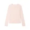 Camiseta Base de Tencel Modal Estilo Coreano para Mujer, Blusa de Manga Larga de Lana Merino para Primavera y Verano, Top Delgado