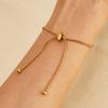 Pulsera de Acero de Titanio Estilo Nuevo Transfronterizo para Mujer Estilo Ins Diseño Europeo y Americano Sentido de la Moda Cuentas Redondas Extraíble Retro Cuerda de Mano Pulsera
