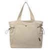 Bolso Tote para Mujer 2024 Nuevo Estilo Bolso para Mujer Simple Color Sólido Gran Capacidad Bolso de Tela para Hombro Bolso Escolar para Estudiante de Secundaria