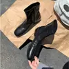 Elegantes y atractivas, nuevas botinetas estilo francés 2026 para mujer, nuevas botas elásticas ajustadas de tacón medio para otoño e invierno, botines tipo calcetín