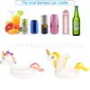 Portavasos Inflable de PVC para Agua Transfronterizo, Unicornio, para Bebidas, Cerveza, Agujero Único, Portavasos, Barra de Hielo, Fiesta en Piscina