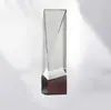 Trofeo de Cristal Creativo Hecho a Medida Decoración de Premio para Reunión Anual Estilo Nórdico Placa de Vidrio Regalo de Empresa Premio Grabado