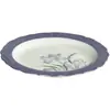 Estilo Dinastía Tang y Song Flor de Lirio Roja y Morada Pintada a Mano Cerámica Antigua Soporte para Tetera de Uso Doméstico Accesorios para Ceremonia del Té Bandeja de Té Soporte para Tetera