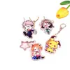 Chaveiro de acrílico DIY pingente personalizado atacado fofo desenho animado transparente anime mercadoria standee personalização