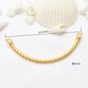 Protección de color dorado codo medio brazalete accesorios hueco estilo nacional suerte diy pulsera tejida a mano pulsera joyería antigua