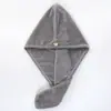 Touca Seca para Cabelo Atacado Touca Seca para Mulheres Espessa Super Absorvente Touca de Banho Veludo Coral Touca Triangular para Cabeça Dropshipping