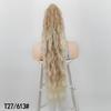 Peluca Grabber Europea y Americana para Dama Cola de Caballo Ondas de Agua Esponjosa Cabello Largo Rizado Fibra Química Cola de Caballo Alta Perm de Maíz Cola de Caballo