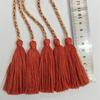 Pedido Directo del Fabricante para Hilo de Seda Color Plátano Cordón de Cintura con Borla Doble de Poliéster Cordón de Tirador con Borla