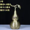 Cabaça de Latão com Mantra de Seis Caracteres, Cabaça Oca com Abertura, Peça Decorativa de Cobre para Quarto e Escritório