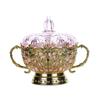 Prato de fruta de estilo europeu com base de cristal doméstico placa de doces criativo plástico de decoração de frutas fabricantes por atacado