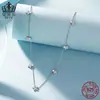 Collar Aiful S925 Plata de Ley Patrón Clásico Dinámico Moissanita Brillante Chapado en Platino Joyería Versátil para Mujeres