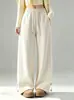 Pantalones de guadaña de Tencel y Cachemir Gruesos y Forrados de Polar: Pantalones Casuales para Mujer, Estilo Convertible, Nuevos Pantalones Guadaña Otoño e Invierno 2026