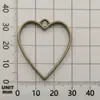 Marco Geométrico Hecho a Mano DIY Aleación Hueca Resina Colgante Forma de Corazón Gota de Agua Forma de Estrella Colgante Accesorios de Joyería