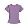 Camiseta Americana Hot Girl Cintura Ampulheta Justa Manga Curta Feminina Verão Estilo Ins Europeu e Americano Decote Redondo Curta Slim Emagrecimento Look Top