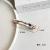 Presilha Bico de Pato Bolinhas para Menina Acessórios de Cabelo Vermelho e Branco Presilha Versátil para Franja Lateral Presilha de Cabelo com Toque de Luxo Acessórios de Cabelo Luxo