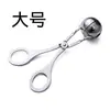 Molde para albóndigas de acero inoxidable, herramienta de cocina doméstica para hacer albóndigas, herramienta pequeña para hacer bolas de arroz