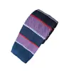 Gravata Tricô Casual Listrada Masculina Atacado, Gravata de Pescoço Estreita Slim Fashion, Gravata Tricô Plano Slim Masculina