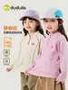 Camiseta de Manga Longa de Outono Infantil Dudu, Roupa de Outono com Gola Alta para Meninos, Camiseta Básica Antiestática para Meninas, Roupa de Bebê