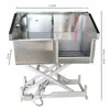 Piscina de Acero Inoxidable 304 para Baño de Mascotas Piscina Gruesa Resistente Duradera para Lavar Perros Baño con Elevación Eléctrica