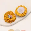 Versión Coreana Ins Versátil 3cm Fibra Ultra Flor de Margarita Artificial Material para Accesorios de Pasador de Pelo Sombrero Tocado Flor de Zapato DIY