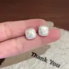 Brincos de Algodão Pérola Coração Retrô Francês para Mulheres, Alta Qualidade, Brincos Suaves e Elegantes, Luxo Acessível e Brincos de Design Único