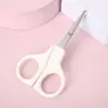 Tijeras de seguridad para uñas de bebé, Tijeras de acero inoxidable de boca larga anti-pellizcos para bebé, Tijeras especiales de seguridad con punta redonda para bebé
