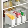 Caja de Almacenamiento Oblicua para Rebanadas de Queso de Cocina Almacenamiento de Clasificación Multifuncional para Refrigerador Caja de Almacenamiento de Mantequilla a Prueba de Polvo con Tapa
