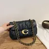 Item popular de transmissão ao vivo transfronteiriça alta qualidade textura nova versátil padrão de diamante bolsa de ombro único transversal popular pequena estilo Chanel corrente bolsa pequena