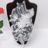Bordados lantejoulas miçangas cristal flor-sobre-flor vestido fantasia tecido adesivos joias diy renda acessórios de vestuário