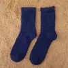Calcetines de Pantufla, No Sueltan Pelusa, Color Sólido, Calcetines de Terciopelo Coral Color Macarrón, Calcetines de Medio Terciopelo para Hombre y Mujer, Calcetines de Peluche para Dormir