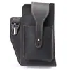 Bolsa cruzada para teléfono móvil para hombre, riñonera de cuero, multifuncional, gran capacidad, para lugar de trabajo, riñonera de piel de vaca al por mayor