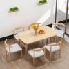 Conjunto Simples de Mesa e Cadeiras de Jantar para Apartamentos Pequenos, Econômico para Uso Doméstico, Mesa de Jantar Retangular, Atacado de Fábrica