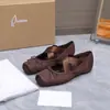 Zapatos Planos Cuadrados Estilo Ballet con Pedrería para Mujer, Zapatos Mary Jane de Tira Cruzada con Moño, Zapatos Planos de Satén, Exportación