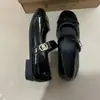 Zapatos Planos Estilo Francés con Tacón Bajo Grueso, Zapatos Pequeños de Piel, Nuevo Modelo Otoño 2025, Zapatos Mary Jane para Mujer con Hebilla Inspirados en Chanel