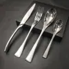 Juego de 4 piezas de Acero Inoxidable para Kaya: Cuchillo, Tenedor y Cuchara, Cuchillo para Bistec Occidental, Tenedor y Cuchara, Tenedor para Ensalada, Cucharilla de Té, Copa de Vino para el Hogar