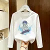 Camiseta Infantil de Manga Longa 2026 Novo Modelo Camada Base Primavera e Outono para Meninos Menino Pequeno Desenho Animado Puro Algodão Top Camisa da Moda