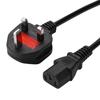 BS producto estándar británico cable de alimentación de cola con tubo de seguridad enchufe de tres núcleos estándar británico Hong Kong Malasia cable de CA