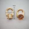 Suministro de Guangzhou hebilla de elevación de tornillo superior de 12 MM bolsa con anillo lateral cadena de cabeza de monje hebilla de cadena