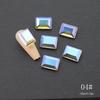Internet celebridade cinza cubo de gelo nail drill super brilhante rocha transparente açúcar pontiagudo em forma especial diamante tridimensional retangular ângulo reto unhas joias