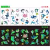 Pegatinas de Tatuaje Luminosas de Dibujos Animados en Stock, Larga Duración, Impermeables, No se Desvanecen, No Tóxicas, Divertidas Pegatinas de Tatuaje Brillantes para Bebés, Personalizables