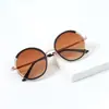 Gafas de sol para niños marco redondo retro moda personalizada gafas para bebé decorativas personalizadas gafas de sol infantiles de moda suministro transfronterizo