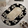 Alfombra de Piso Absorbente Flotante Dream Moderna de Lujo para Baño, Felpudo para Puerta de Entrada, Alfombra Antideslizante para Inodoro, Alfombra de Secado Rápido para Pies de Baño