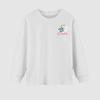 220g algodón puro peso pesado ropa infantil camiseta de niño manga larga otoño abrigo para niño grande manga corta camiseta interior