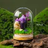 Piedra Cruda de Cristal Natural Columna de Cristal Flor Eterna Botella de los Deseos Paisaje Micro DIY Creativo Adornos de Cristal Venta al por Mayor