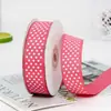 Fita Costurada com Bolinhas Estampadas e Estrelas, 2,5cm, Fita para Embrulho de Presente, Fita Costurada Colorida, Fita para Embalagem de Presente